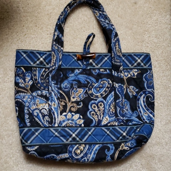 Vera Bradley toggle tote in Windsor Navy - Picture 1 of 6